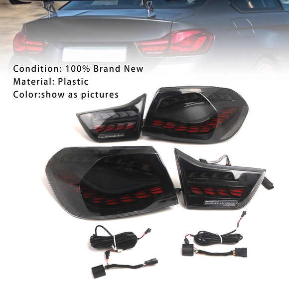 L&R Getönte LED-Rückleuchten für BMW 4er M4 GTS F32 F33 F82