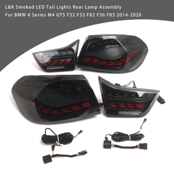 L&R Getönte LED-Rückleuchten für BMW 4er M4 GTS F32 F33 F82