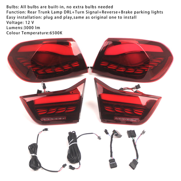 L&R Rode LED-achterlichten voor BMW 4 M4 GTS F32 F33 F82 F36 F83