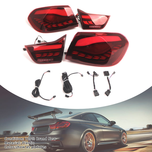L&R Rode LED-achterlichten voor BMW 4 M4 GTS F32 F33 F82 F36 F83
