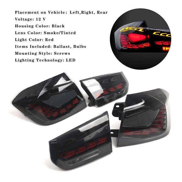 L&R Savunväriset LED-takavalot BMW 3 F30 F80 M3 2013-2018