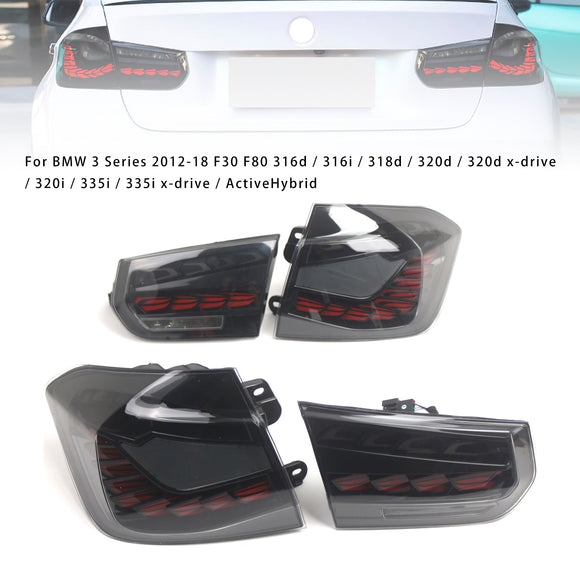 L&R Savunväriset LED-takavalot BMW 3 F30 F80 M3 2013-2018