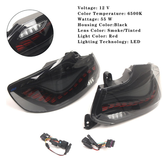 L&R Conjunto de luces traseras LED ahumadas para BMW Serie 2 F22 F23 F87 14-20