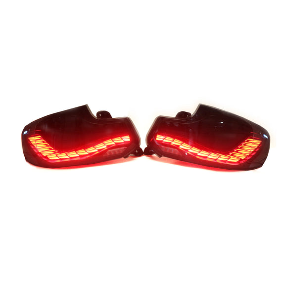 L&R Conjunto de luces traseras LED ahumadas para BMW Serie 2 F22 F23 F87 14-20