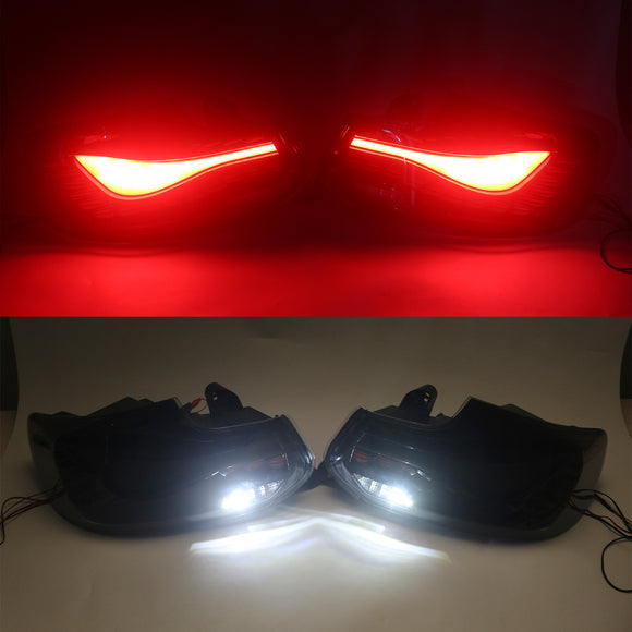 L&R Conjunto de luces traseras LED ahumadas para BMW Serie 2 F22 F23 F87 14-20