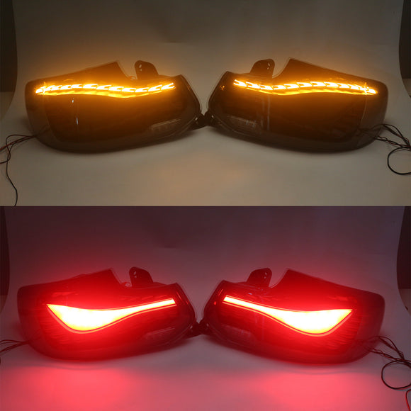 L&R Conjunto de luces traseras LED ahumadas para BMW Serie 2 F22 F23 F87 14-20