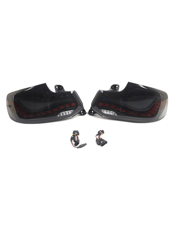 L&R Conjunto de luces traseras LED ahumadas para BMW Serie 2 F22 F23 F87 14-20