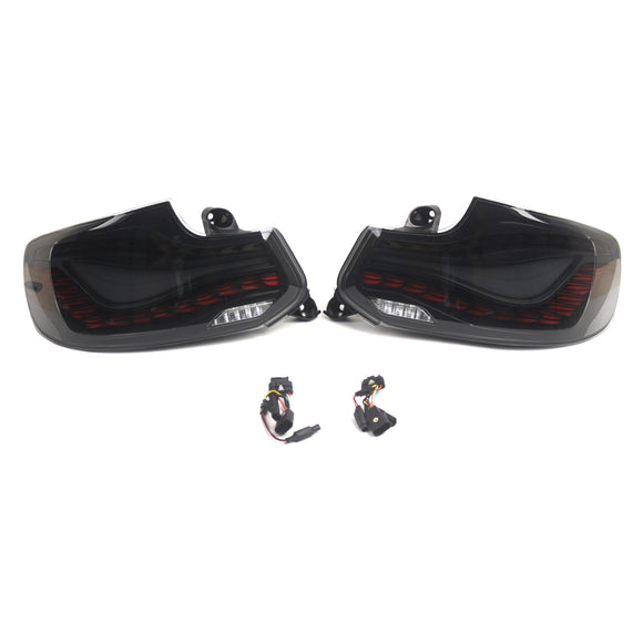 L&R Conjunto de luces traseras LED ahumadas para BMW Serie 2 F22 F23 F87 14-20