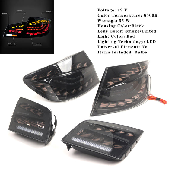 L&R Savunväriset LED-takavalot, takavalojen kokoonpano BMW 5F10 F18 M5 2010-2016