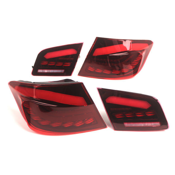 L&R Red LED Tail Lights Rear Lamp Assembly For BMW 5 F10 F18 M5 2010-2016