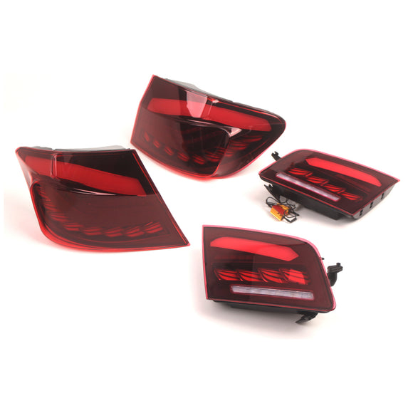 L&R Red LED Tail Lights Rear Lamp Assembly For BMW 5 F10 F18 M5 2010-2016