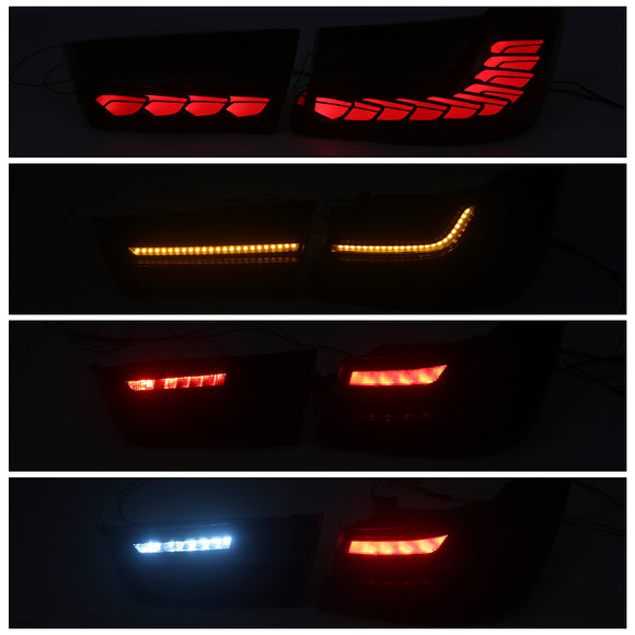 L&R Punaiset LED-takavalot, takavalaisinkokoonpano BMW 330 340 G20 G80 M3 3-sarjaan