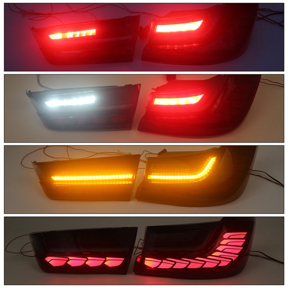 L&R Punaiset LED-takavalot, takavalaisinkokoonpano BMW 330 340 G20 G80 M3 3-sarjaan