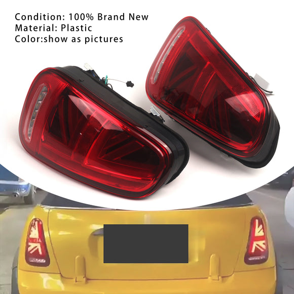 L&R LED Tail lights w/ Turn Signal Lamps For BMW Mini Cooper R50 R52 R53