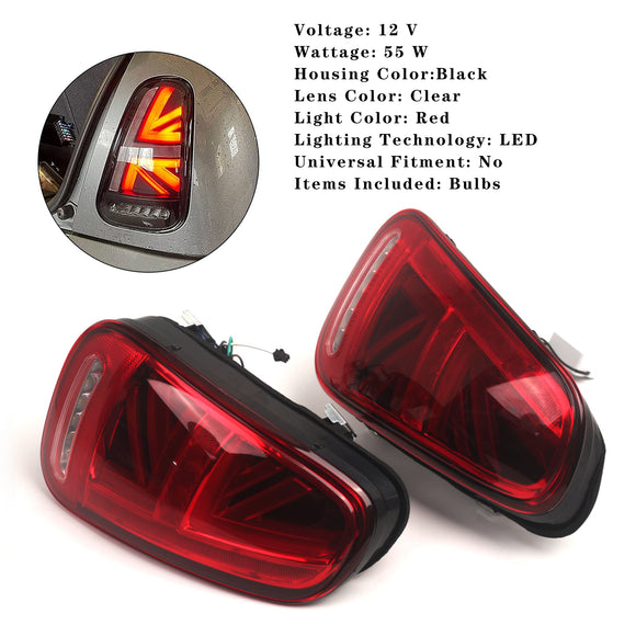 L&R LED Tail lights w/ Turn Signal Lamps For BMW Mini Cooper R50 R52 R53