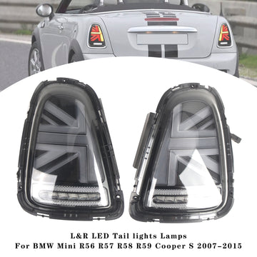 L&amp;R LED Tail lights Lamps For BMW Mini R56 R57 R58 R59 Cooper S 2007-2015