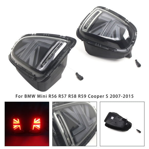 L&R LED Tail lights Lamps For BMW Mini R56 R57 R58 R59 Cooper S 2007-2015 Grey