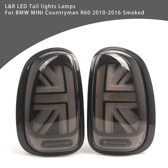 L&R LED Tail lights Lamps For BMW MINI Countryman R60 2010-2016 Smoked