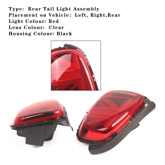 L&R Luces traseras LED para Mini Cooper F55 F56 F57 2014-2023, color rojo.