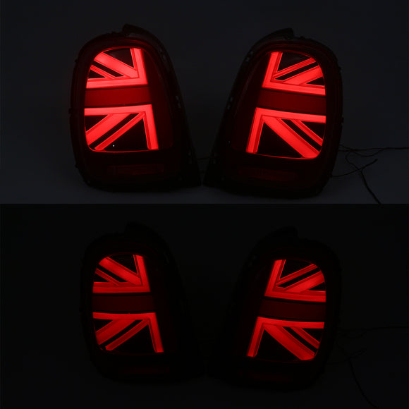 L&R Luces traseras LED para Mini Cooper F55 F56 F57 2014-2023, color rojo.