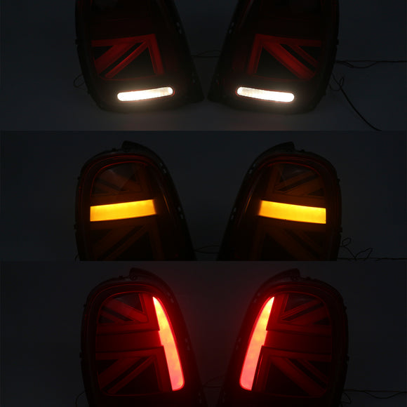 L&R Luces traseras LED para Mini Cooper F55 F56 F57 2014-2023, color rojo.