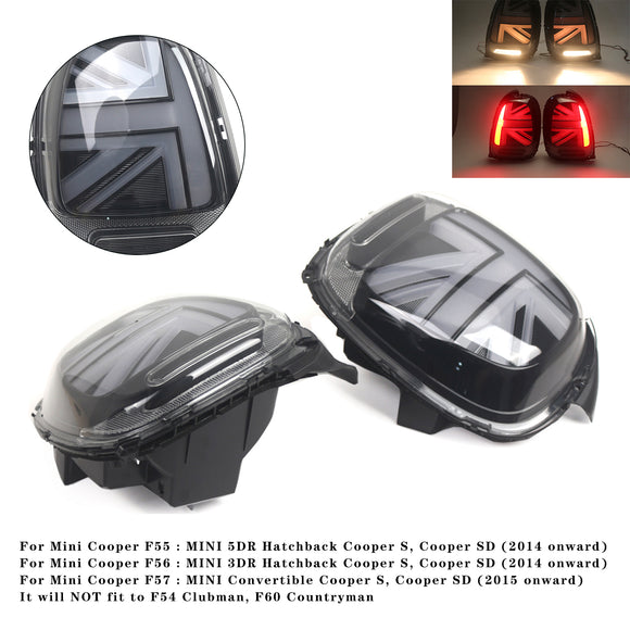 L&R LED-achterlichten voor Mini Cooper F55 F56 F57 2014-2023, getint