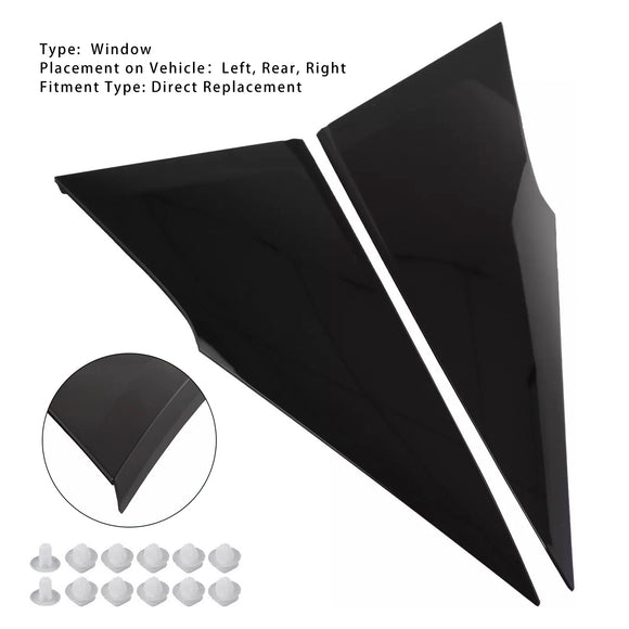 2 uds molduras de cuarto trasero 62505-47012 62506-47012 para Toyota Prius 2016-2022