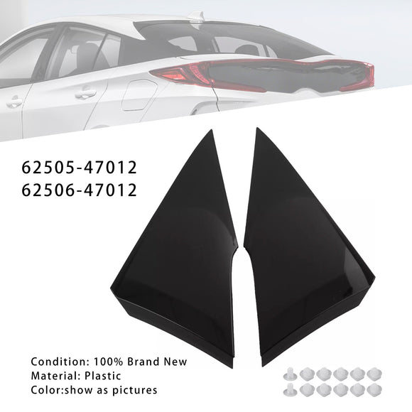2 uds molduras de cuarto trasero 62505-47012 62506-47012 para Toyota Prius 2016-2022