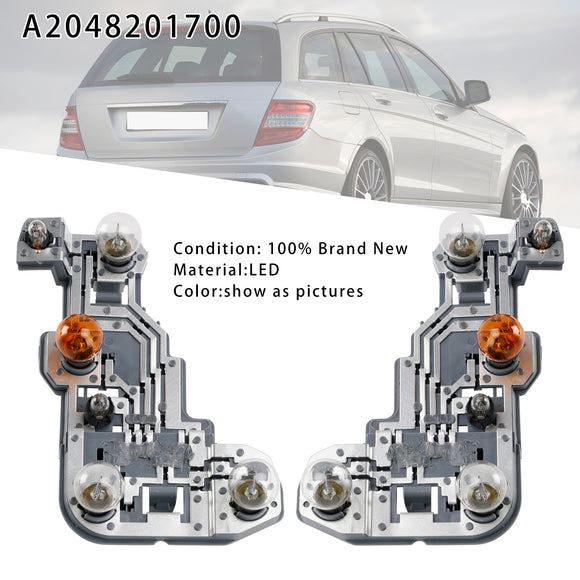 LH+RH Rear Lamp Bulb Holder A2048201700 For Mercedes-Benz S204 C Estate 07-10