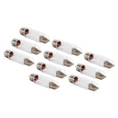 10 Uds. Bombilla tubular para luz de coche C5W SV8.5 36MM 6418 12V 5W para OSRAM-5