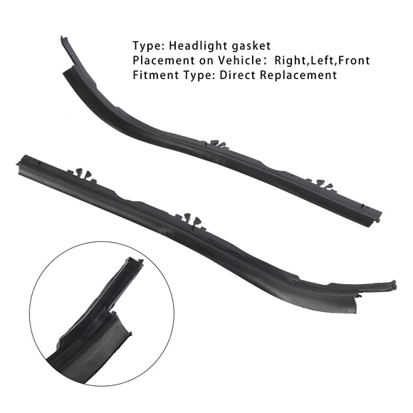Front Upper Headlight Gasket Seal Left&Right For BMW 5 E39 1995-2000