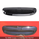 Entrada de ventilación de aire tipo cuchara para capó negro brillante para MINI Cooper S/JCW F54 F55 F56 F57-4