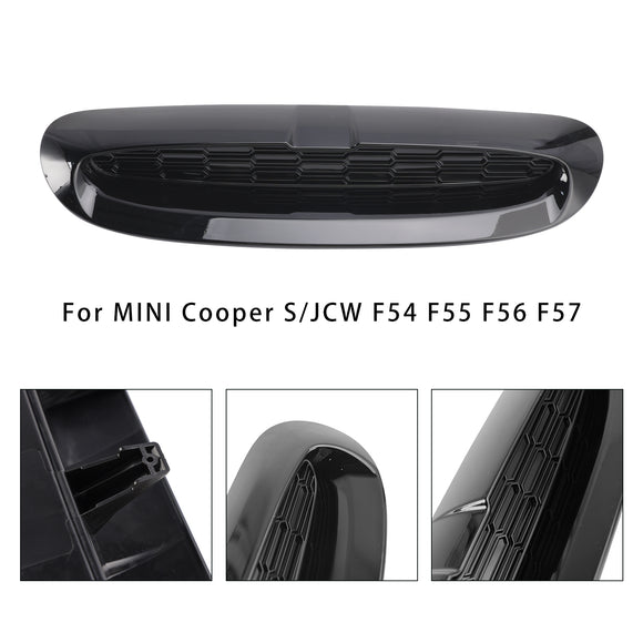 Entrada de ventilación de aire tipo cuchara para capó negro brillante para MINI Cooper S/JCW F54 F55 F56 F57