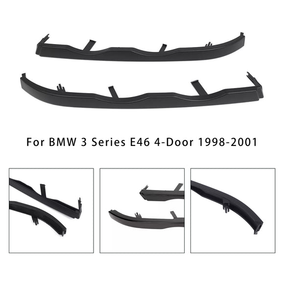 2PCS Front Bumper Headlight Lower Molding Trim For BMW 3 Series E46 4Door 1998-2001