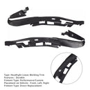 2PCS Frontstoßstange Scheinwerfer Untere Zierleiste für BMW 5er F10 F18 10-14-4