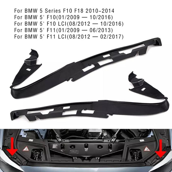 2PCS Frontstoßstange Scheinwerfer Untere Zierleiste für BMW 5er F10 F18 10-14