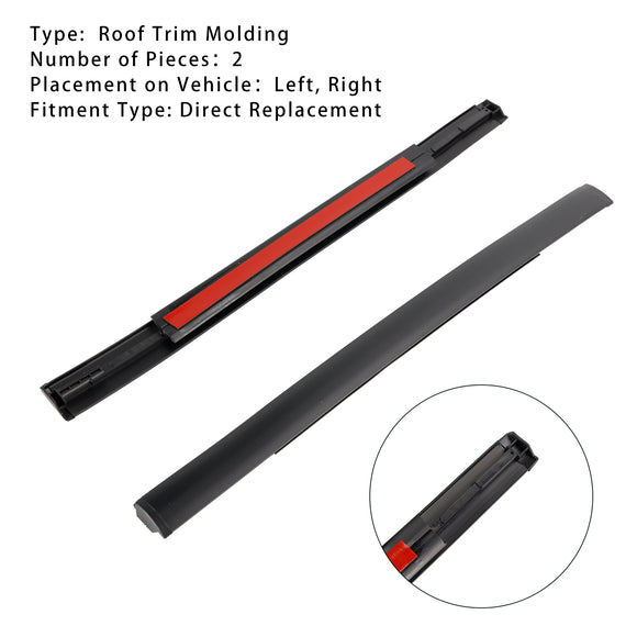 2 uds moldura por goteo de techo moldura izquierda  &  goma lateral derecha para Toyota Venza LE 2012-2015/Toyota Venza Base 2009-2011
