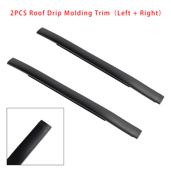 2 uds moldura por goteo de techo moldura izquierda  &  goma lateral derecha para Toyota Venza LE 2012-2015/Toyota Venza Base 2009-2011
