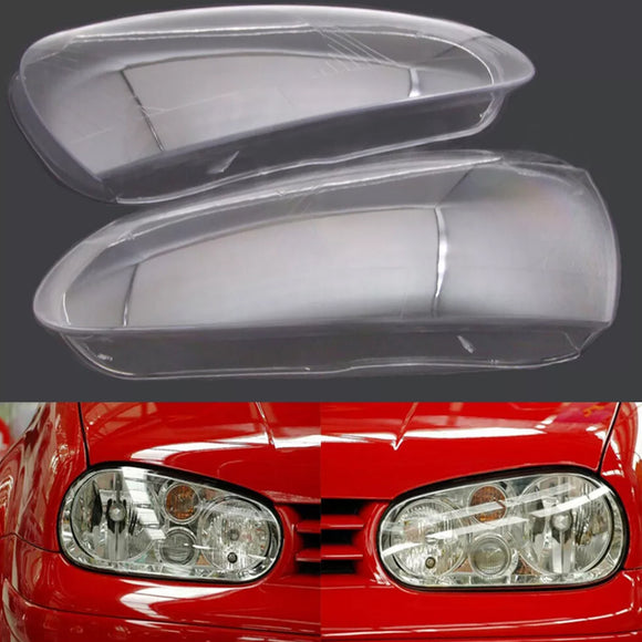 2PCS Front Headlight Lens Headlamp Clear Cover 1K6941005S For VW Golf 5 MK5 2005-2009