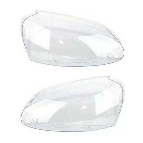 2PCS Front Headlight Lens Headlamp Clear Cover 1K6941005S For VW Golf 5 MK5 2005-2009