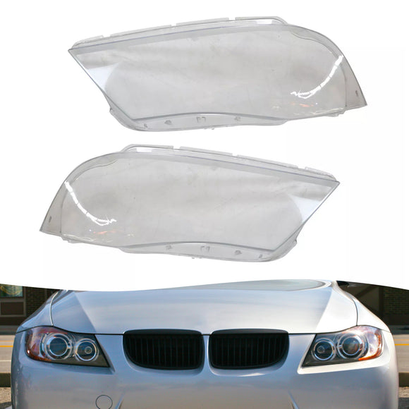 2 Stuks Xenon Koplamp Koplamp Clear Lens Cover Voor Bmw 3 E90 E91 Sedan 2005-2012
