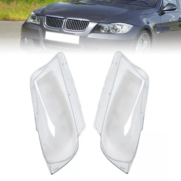 2 Stuks Xenon Koplamp Koplamp Clear Lens Cover Voor Bmw 3 E90 E91 Sedan 2005-2012