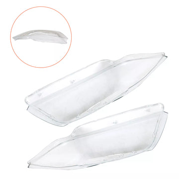 2PCS Xenon Headlight Headlamp Clear Lens Cover For BMW 3 E90 E91 Sedan 2005-2012 - 0