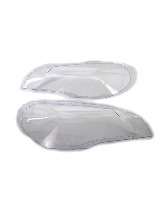 2PCS Clear Headlight Lens Cover Headlamp Left+Right For BMW X5 E70 2007-2013
