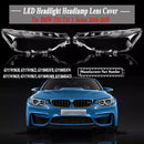 2 Stück Xenon-Scheinwerfer-Scheinwerfer, klare Linsenabdeckung für BMW 3er F30 2016–2018-2