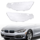 2 Stück Xenon-Scheinwerfer-Scheinwerfer, klare Linsenabdeckung für BMW 3er F30 2016–2018-6