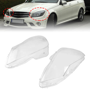 Lot de 2 caches de phares avant pour Mercedes-Benz Classe C W204 2011-2015 - 0