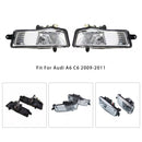 Pair Front Bumper Driving Fog Light Lamps For Audi A6 Avant 4F C6 2009-2011-9