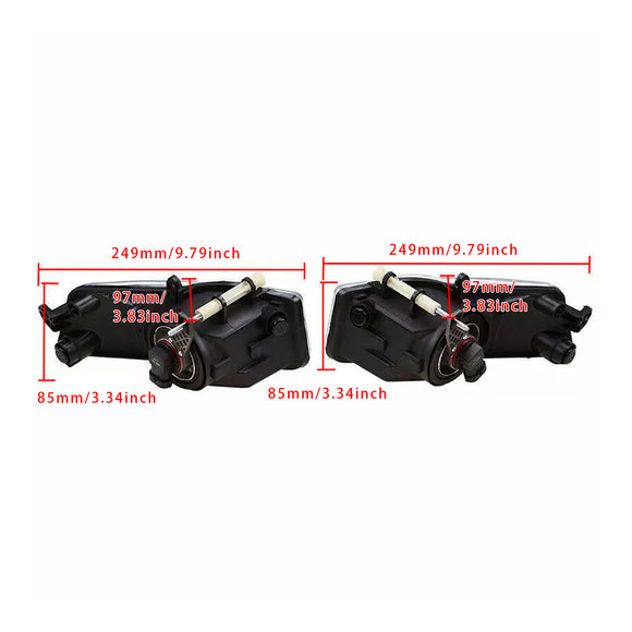 Pair Front Bumper Driving Fog Light Lamps For Audi A6 Avant 4F C6 2009-2011