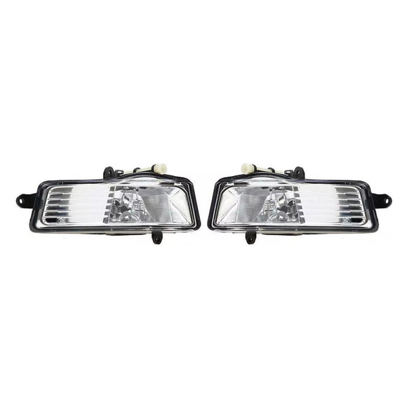 Pair Front Bumper Driving Fog Light Lamps For Audi A6 Avant 4F C6 2009-2011